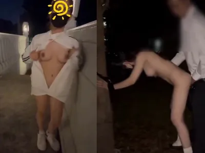 Doggy cô em thích chơi outside khiến em dam dang cái bướm thắt lại